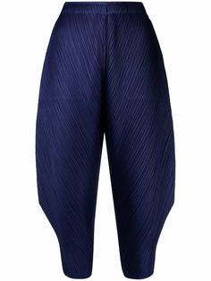 Pleats Please Issey Miyake укороченные плиссированные брюки