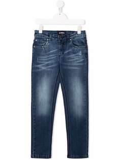LES HOMMES KIDS джинсы с эффектом потертости