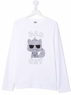 Karl Lagerfeld Kids футболка Bad Cat