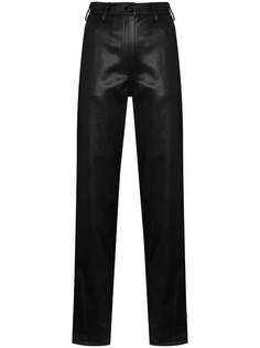 LVIR брюки из искусственной кожи с завышенной талией