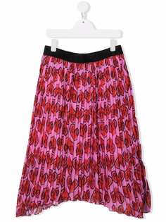Pinko Kids плиссированная юбка с логотипом