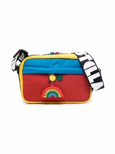 Stella McCartney Kids сумка на плечо в стиле колор-блок с логотипом