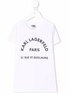 Karl Lagerfeld Kids футболка с логотипом