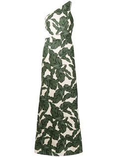 Rachel Gilbert льняное платье макси с принтом