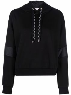 Moncler худи свободного кроя с контрастными полосками