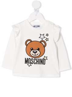 Moschino Kids блузка с принтом Teddy Bear