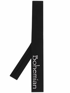 Yohji Yamamoto галстук с квадратным концом и логотипом