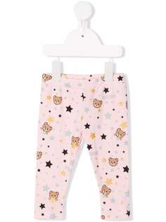 Moschino Kids легинсы с принтом Teddy Bear