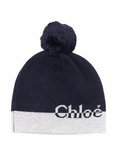 Chloé Kids шапка бини с логотипом