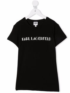 Karl Lagerfeld Kids футболка с логотипом