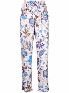 Isabel Marant Étoile брюки Benton с завышенной талией и цветочным принтом