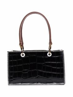 STAUD сумка-тоут Gemma с тиснением под крокодила
