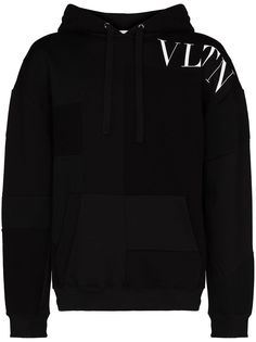 Valentino худи с кулиской и логотипом VLTN