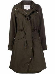 Woolrich пальто с капюшоном и кулиской