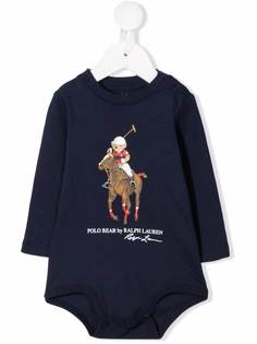 Ralph Lauren Kids боди Polo Bear с логотипом