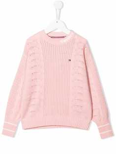 Tommy Hilfiger Junior джемпер с вышитым логотипом