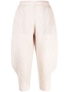 Pleats Please Issey Miyake плиссированные укороченные брюки