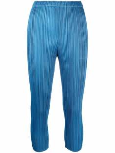 Pleats Please Issey Miyake плиссированные укороченные брюки