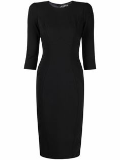 Elisabetta Franchi платье миди с вырезом