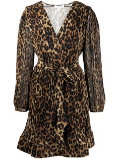 Milly платье мини Liv с леопардовым принтом