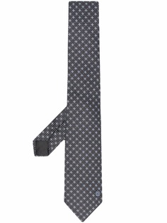Givenchy шелковый галстук с геометричным узором