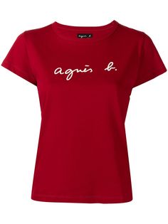 agnès b. футболка с логотипом