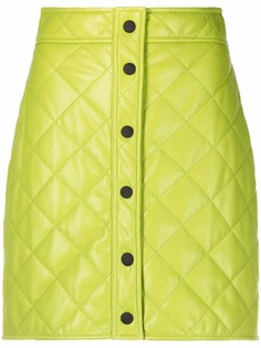 MSGM стеганая юбка с завышенной талией