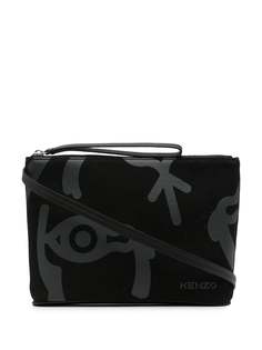 Kenzo клатч с графичным принтом