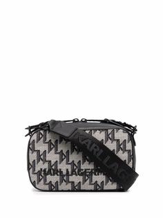 Karl Lagerfeld жаккардовая каркасная сумка K/Monogram
