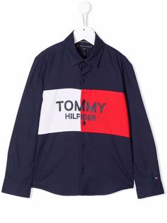 Tommy Hilfiger Junior рубашка с логотипом