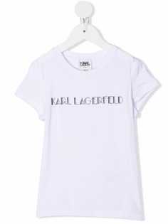 Karl Lagerfeld Kids футболка с логотипом
