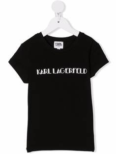 Karl Lagerfeld Kids футболка с логотипом