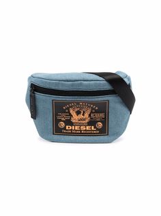 Diesel Kids поясная сумка на молнии с нашивкой-логотипом