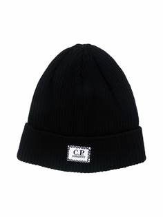 C.P. Company Kids шапка бини с нашивкой-логотипом