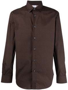 Brioni жаккардовая рубашка с узором