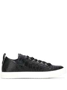 Giuseppe Zanotti кеды с тиснением под кожу крокодила
