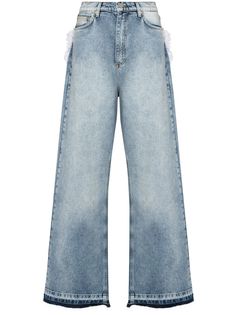 Natasha Zinko джинсы с декорированными карманами