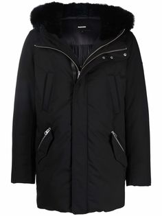 Mackage пуховик Edward с логотипом и искусственным мехом