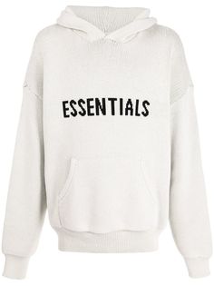 FEAR OF GOD ESSENTIALS трикотажное худи с логотипом