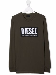 Diesel Kids футболка Tusty ML с логотипом