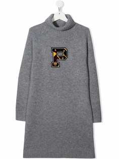 Ralph Lauren Kids шерстяное платье с монограммой