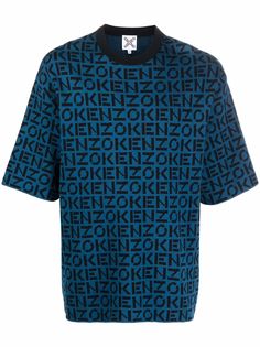Kenzo футболка оверсайз с монограммой