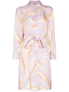 Emilio Pucci платье-рубашка с принтом Vortici
