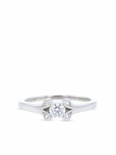Cartier кольцо Platinum Ballerine с бриллиантом