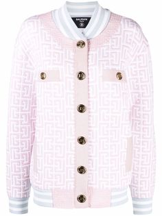 Balmain бомбер с монограммой PB