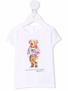 Ralph Lauren Kids футболка с принтом Polo Bear