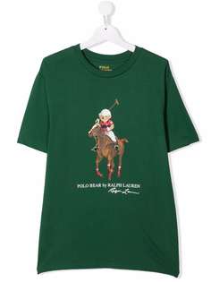 Ralph Lauren Kids футболка с принтом Pony