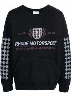 Rhude толстовка с логотипом