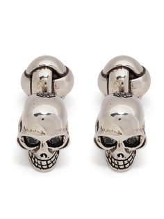 Alexander McQueen запонки Skull в виде черепа