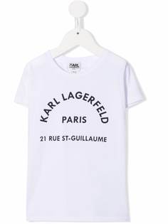 Karl Lagerfeld Kids футболка с логотипом
